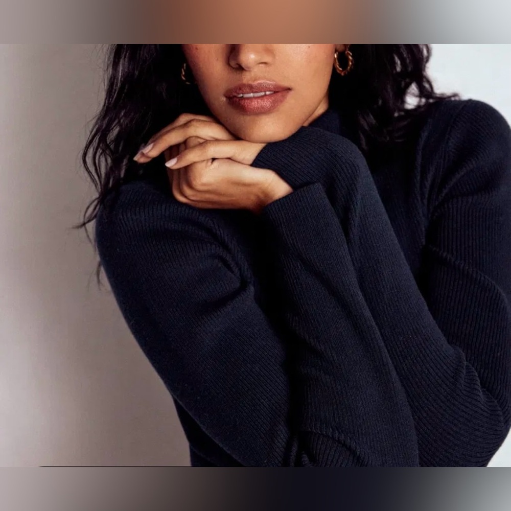 Boden Emilia Ribbed Roll Neck Sweater
